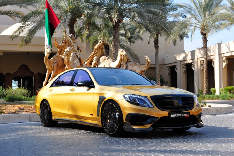 2015, Brabus, Mercedes, Benz, Rocket, 900, Desert gold, W222, Tuning, Luxury HD Wallpaper Desktop Background