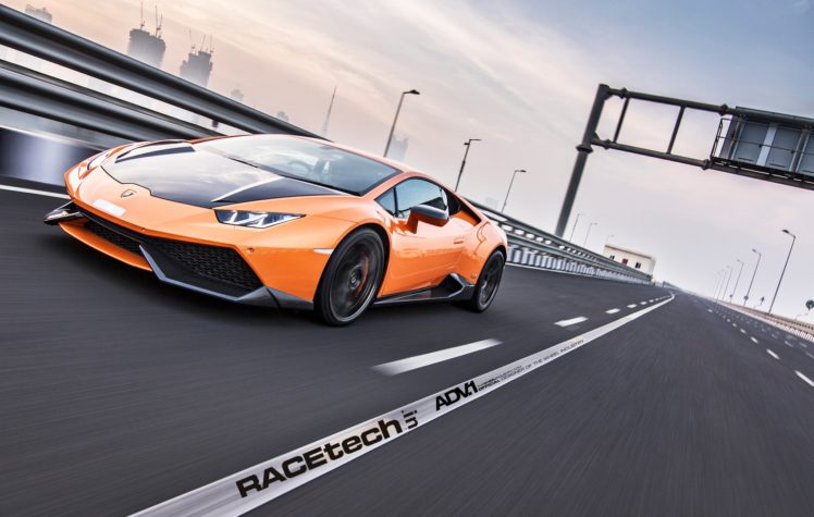 adv1, Wheels, Lamborghini, Huracan, Cars, Orange, Modified HD Wallpaper Desktop Background