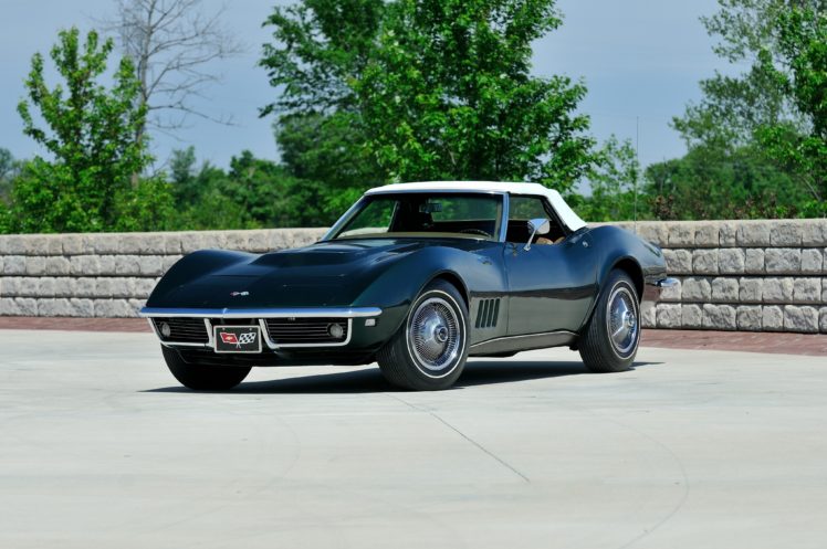 1968, Chevrolet, Corvette, L89, 427, 435hp, Convertible, Classic, Muscle, Supercar HD Wallpaper Desktop Background