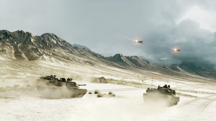 desert, Tanks, Armor, Assault, Jet, Aircraft, Battlefield, 3, Games HD Wallpaper Desktop Background