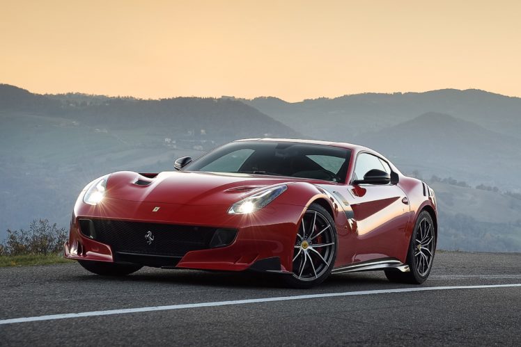 2016, Cars, Coupe, F12tdf, Ferrari, Red HD Wallpaper Desktop Background