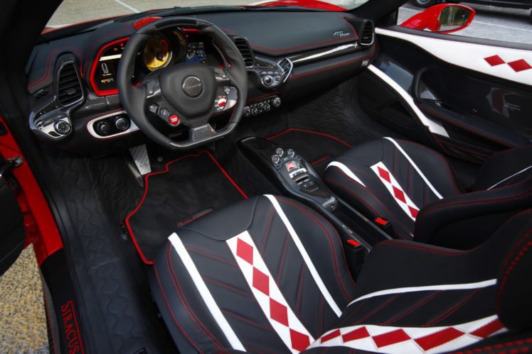 2012, Mansory, Ferrari, 458, Spyder, Monaco, Supercar, Supercars, Interior HD Wallpaper Desktop Background
