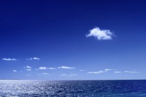 cielo, Mar, Azul, Nubes, Naturaleza