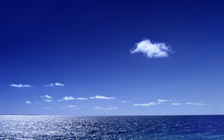 cielo, Mar, Azul, Nubes, Naturaleza HD Wallpaper Desktop Background