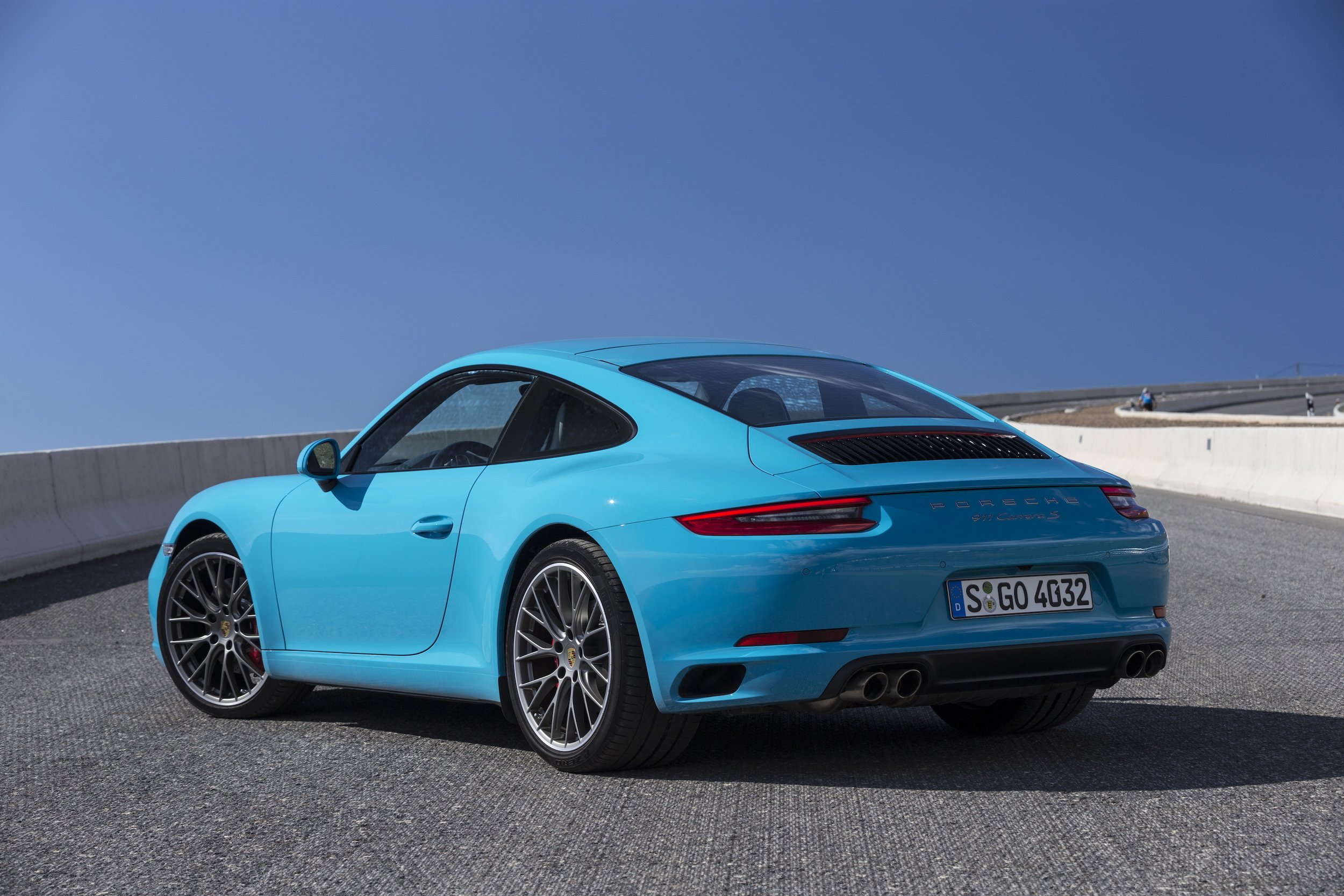 2016, Porsche, 911,  991 , Carrera, Coupe, Blue, Cars Wallpaper