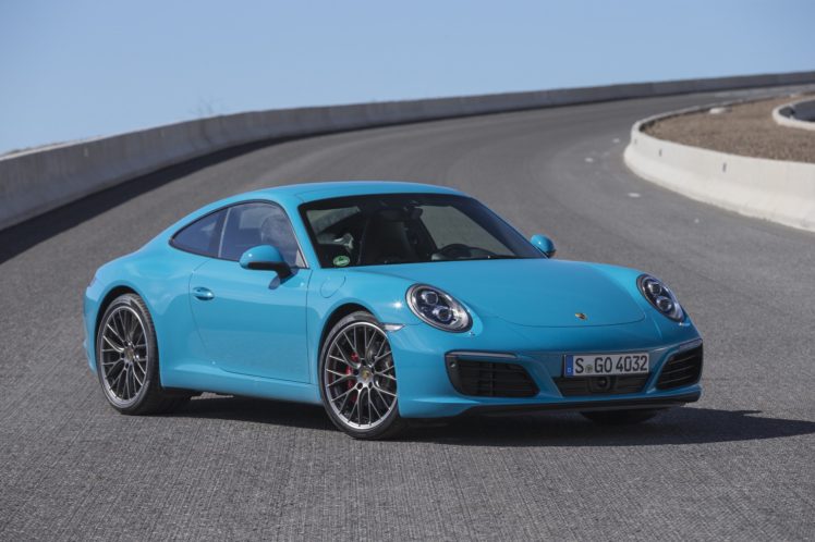 2016, Porsche, 911,  991 , Carrera, Coupe, Blue, Cars HD Wallpaper Desktop Background