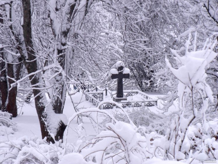 winter, Snow, Landscape, Nature, Cross, Religion HD Wallpaper Desktop Background