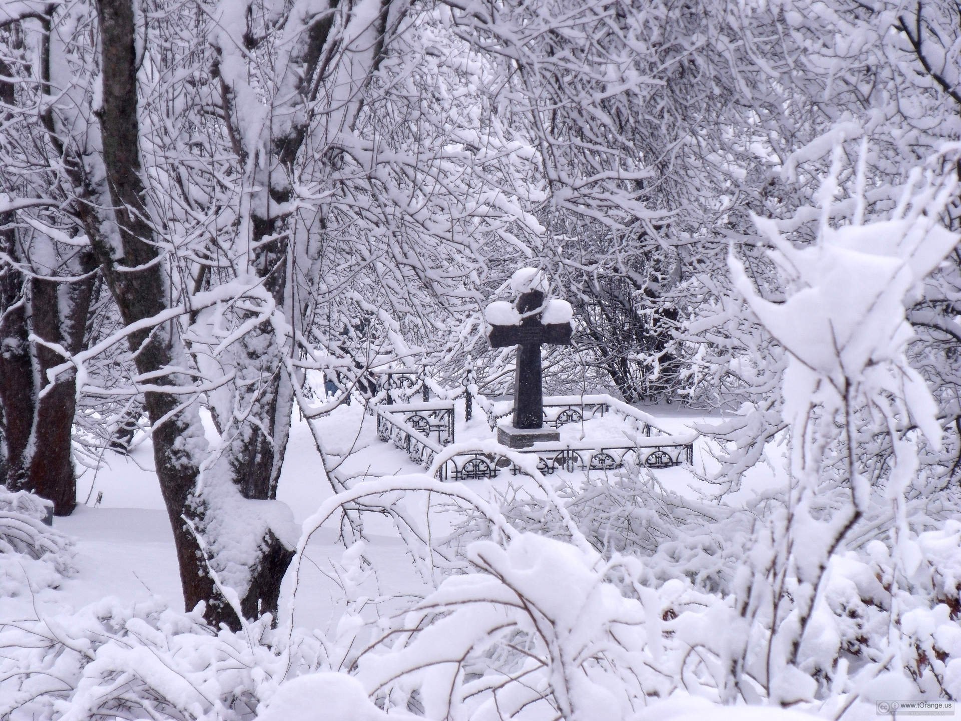 winter, Snow, Landscape, Nature, Cross, Religion Wallpaper