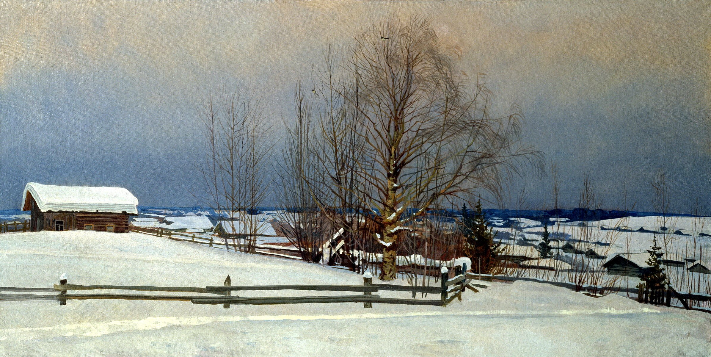 winter, Snow, Landscape, Nature, Fence, Farm, Rustic Wallpaper