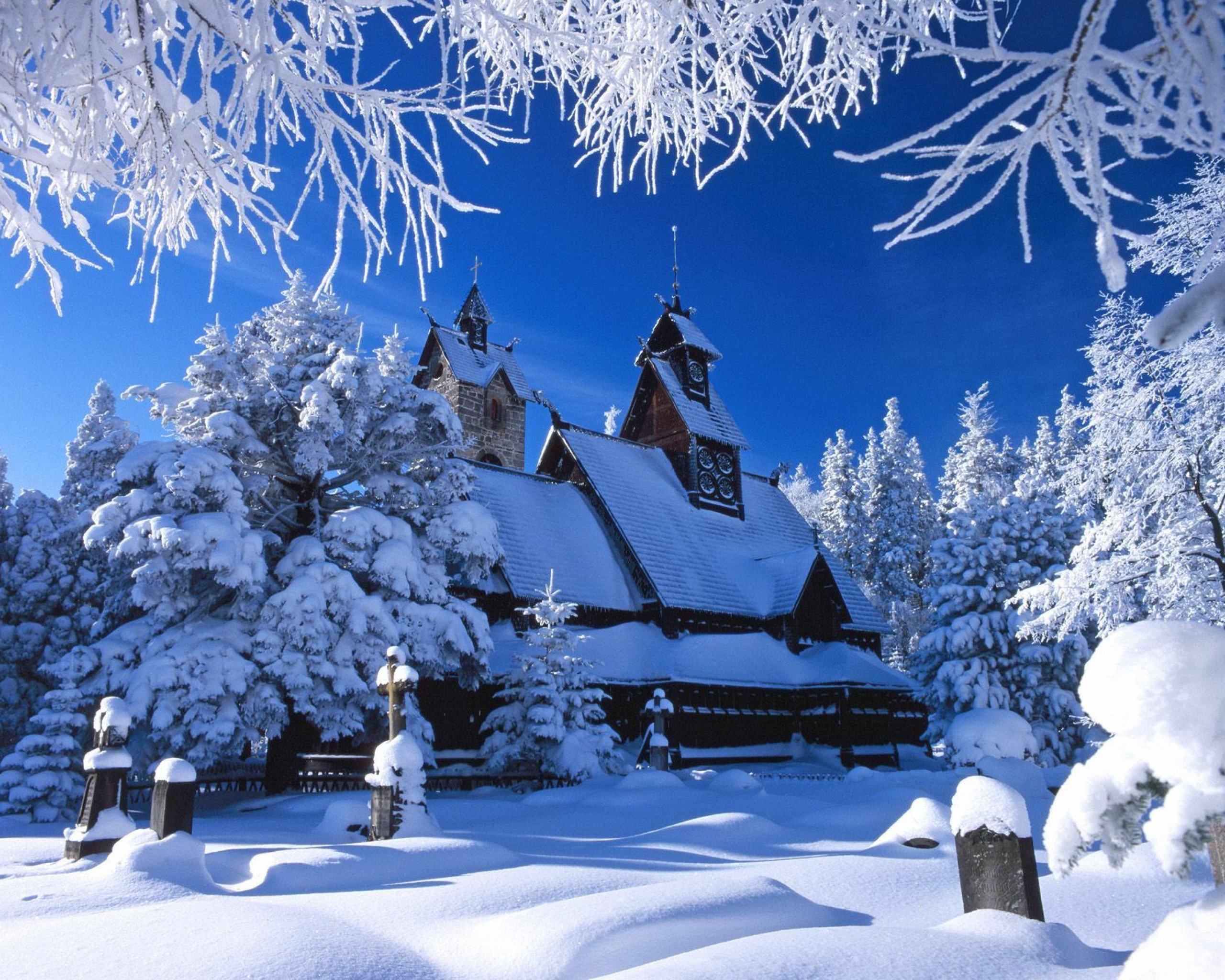 winter, Snow, Landscape, Nature Wallpaper