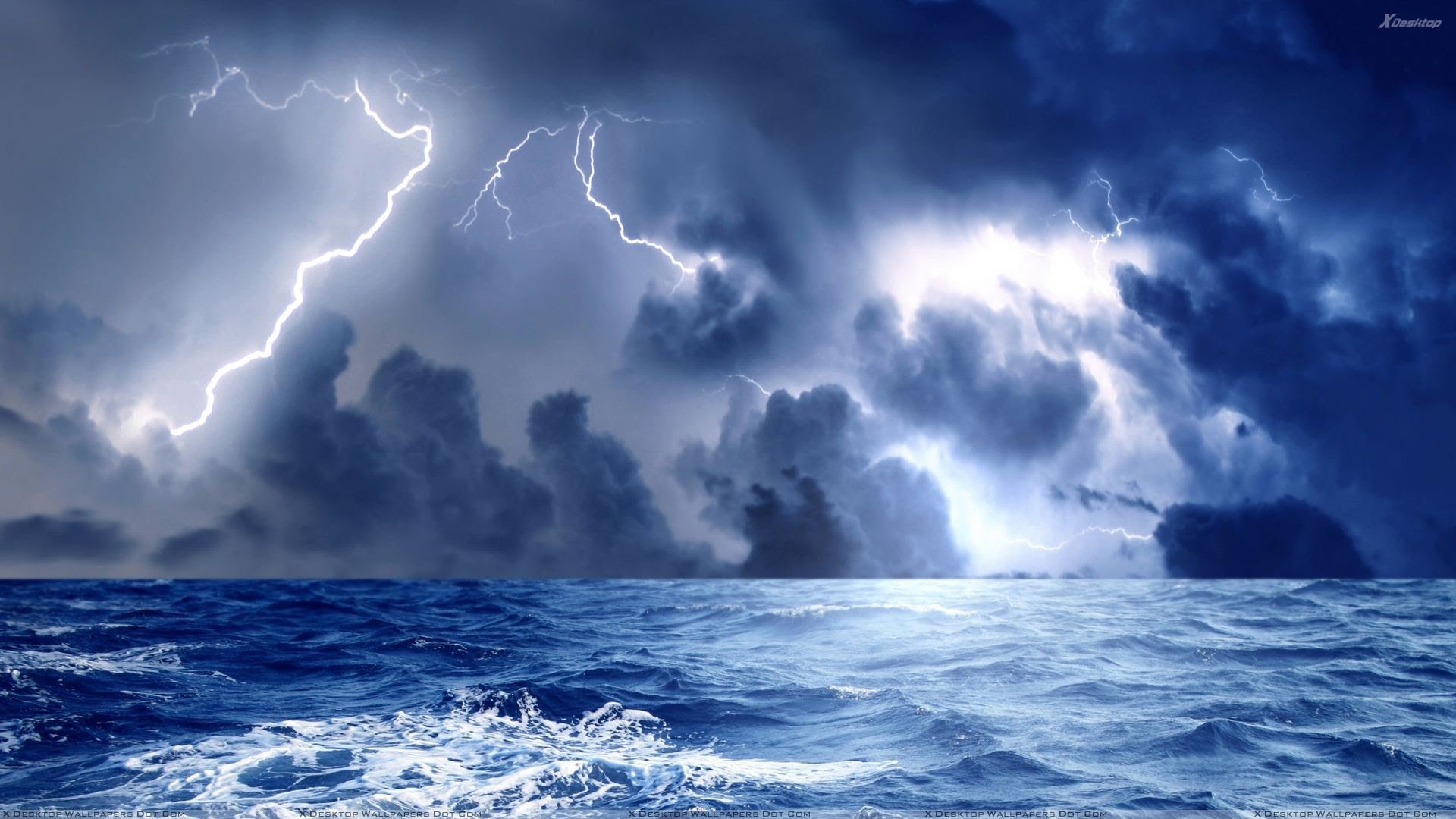 storm, Weather, Rain, Sky, Clouds, Nature, Ocean, Sea, Lightning Wallpaper