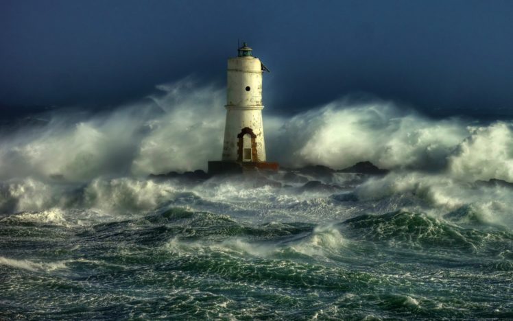 storm, Weather, Rain, Sky, Clouds, Nature, Ocean, Sea, Lighthouse HD Wallpaper Desktop Background