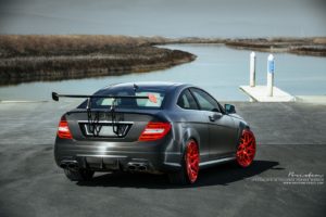 black, Mercedes benz, C63, Amg, Cars, Coupe, Modified