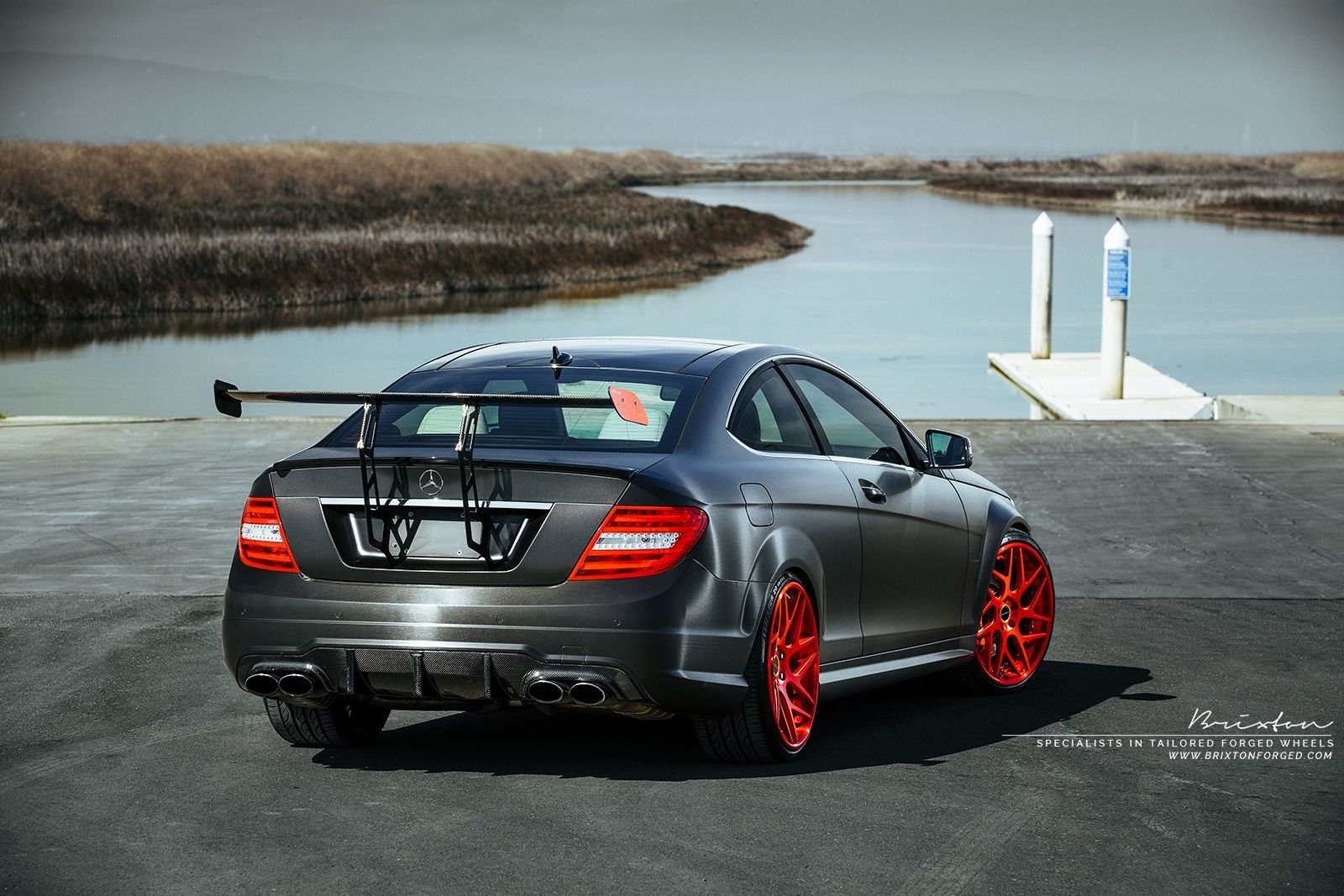 black, Mercedes benz, C63, Amg, Cars, Coupe, Modified Wallpaper