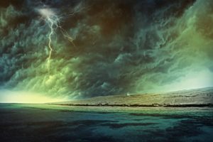 storm, Weather, Rain, Sky, Clouds, Nature, Sea, Ocean, Beach, Landscape, Lightning, Tornado