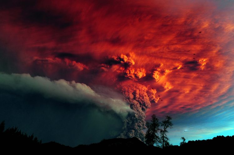 storm, Weather, Rain, Sky, Clouds, Nature, Volcano, Geyser, Color, Sci fi HD Wallpaper Desktop Background