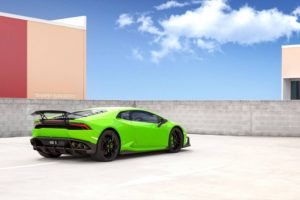 2016, Lamborghini, Huracan, Akrapovic, Exhaust, Green, Cars