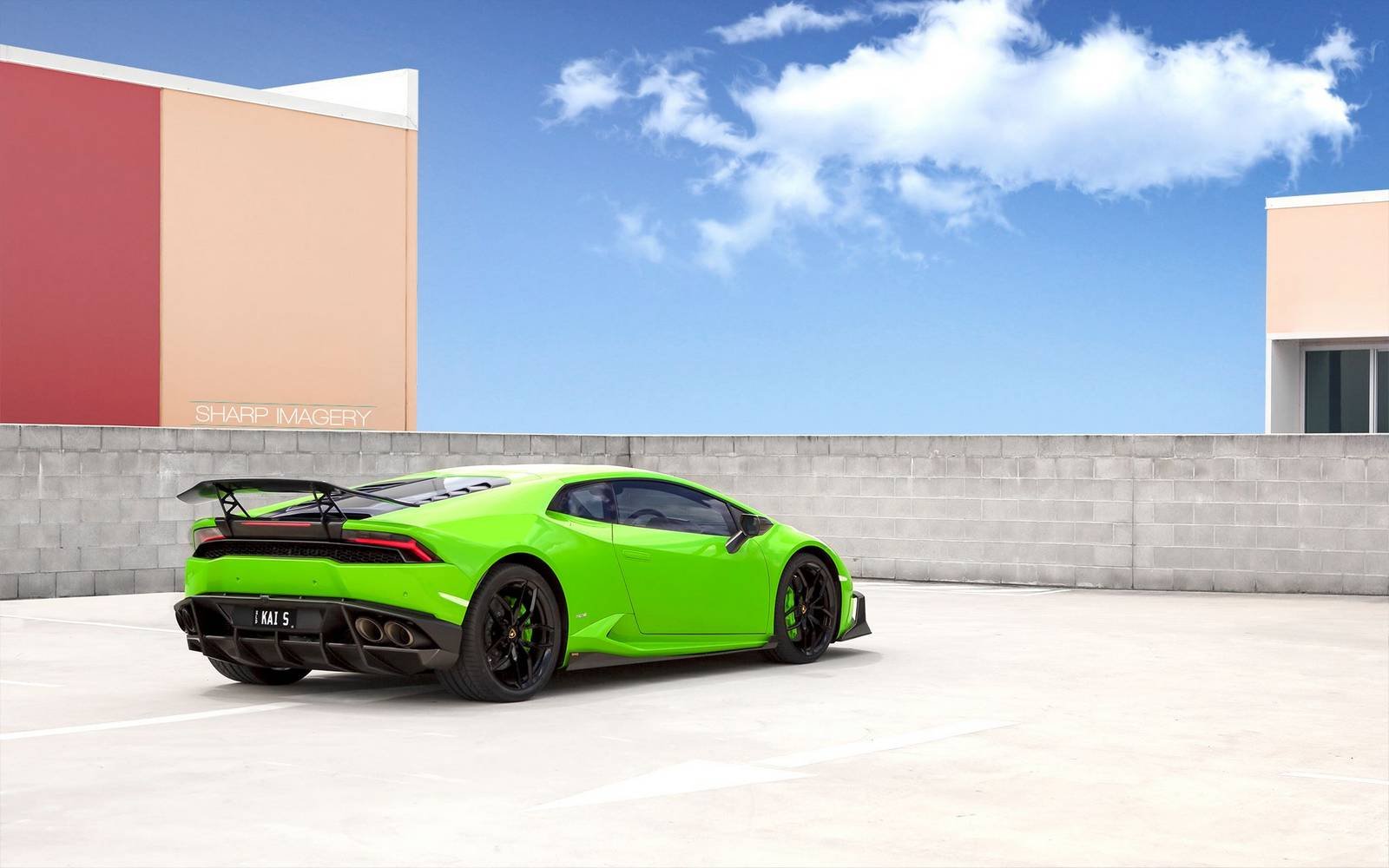 2016, Lamborghini, Huracan, Akrapovic, Exhaust, Green, Cars Wallpaper