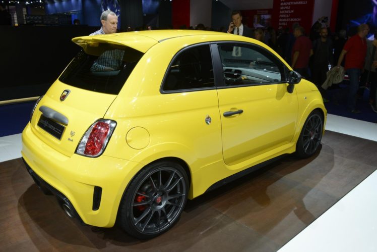 abarth, 695, Biposto, Record, Fiat, Cars, Yellow HD Wallpaper Desktop Background