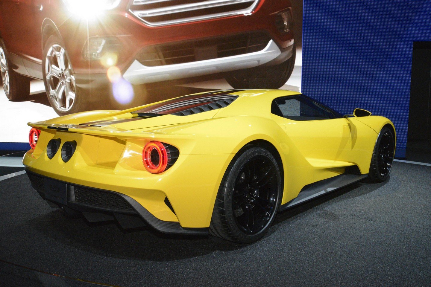 2016, Ford gt, Concept, Cars, Coupe, Yellow, Livery Wallpaper