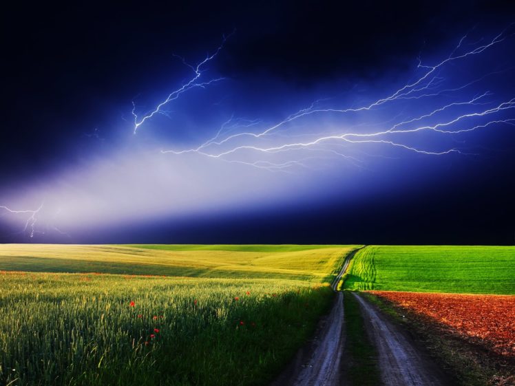 storm, Weather, Rain, Sky, Clouds, Nature, Landscape, Road HD Wallpaper Desktop Background