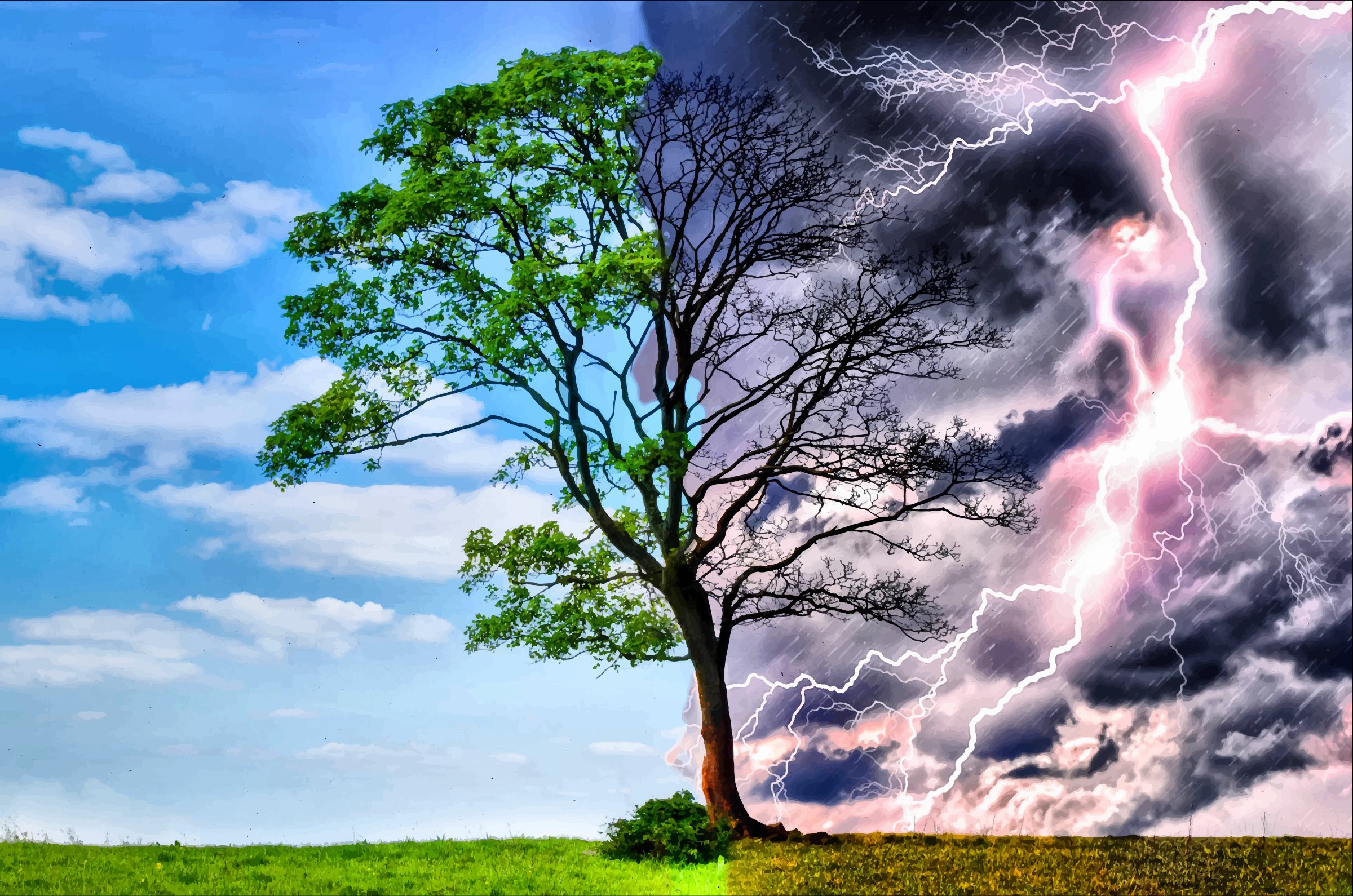 Storm Weather Rain Sky Clouds Nature Desert Sand Landscape 