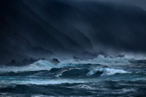 storm, Weather, Rain, Sky, Clouds, Nature, Ocean, Sea, Waves