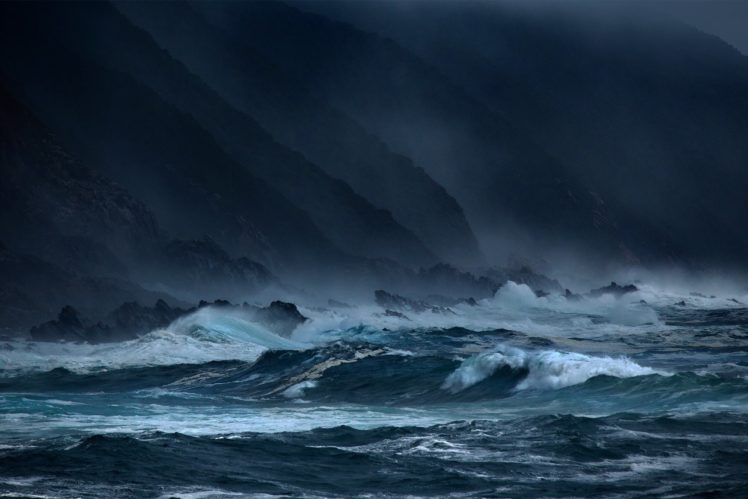 storm, Weather, Rain, Sky, Clouds, Nature, Ocean, Sea, Waves HD Wallpaper Desktop Background