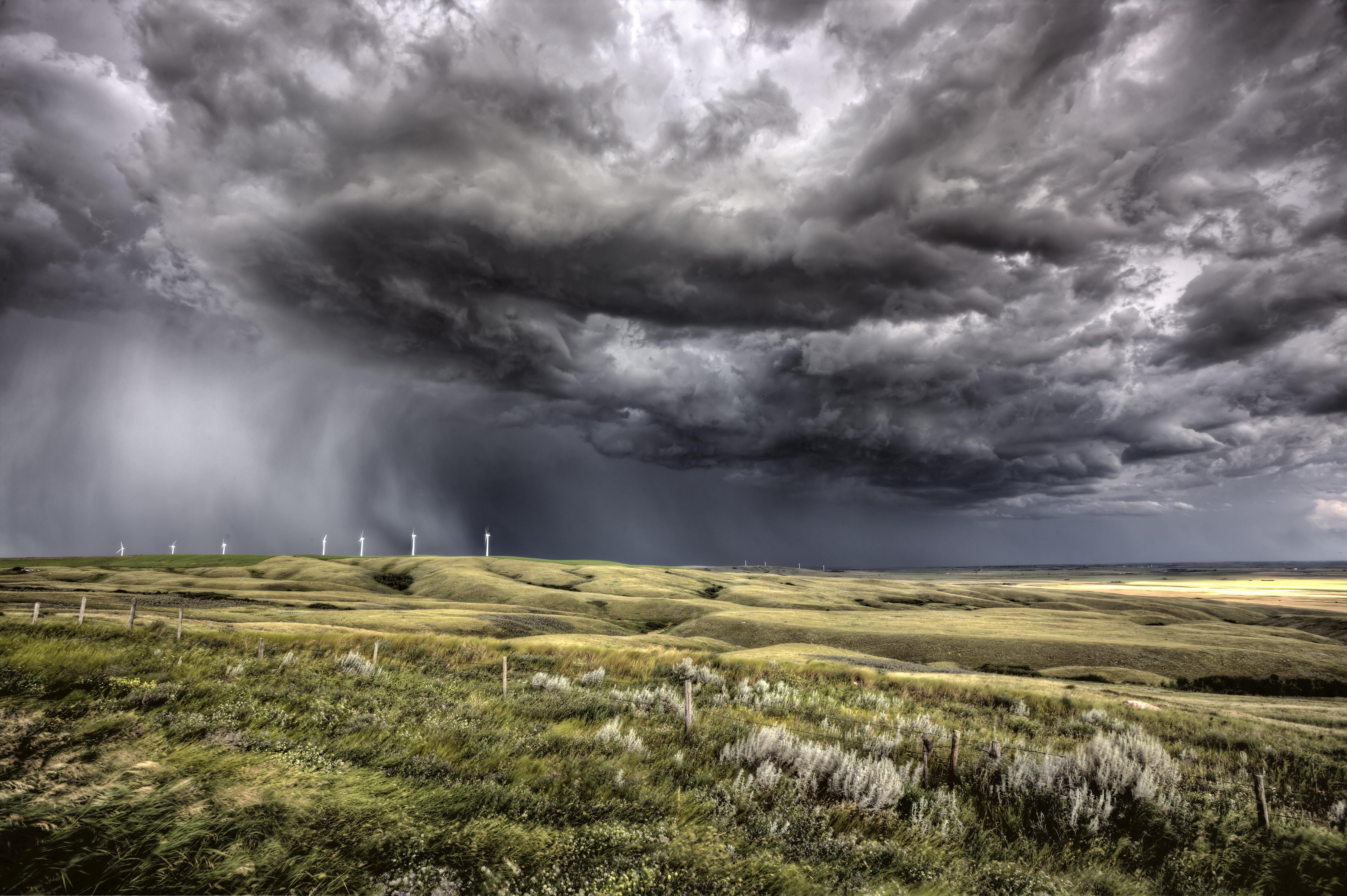 Storm Weather Rain Sky Clouds Nature Landscape Wallpapers HD 