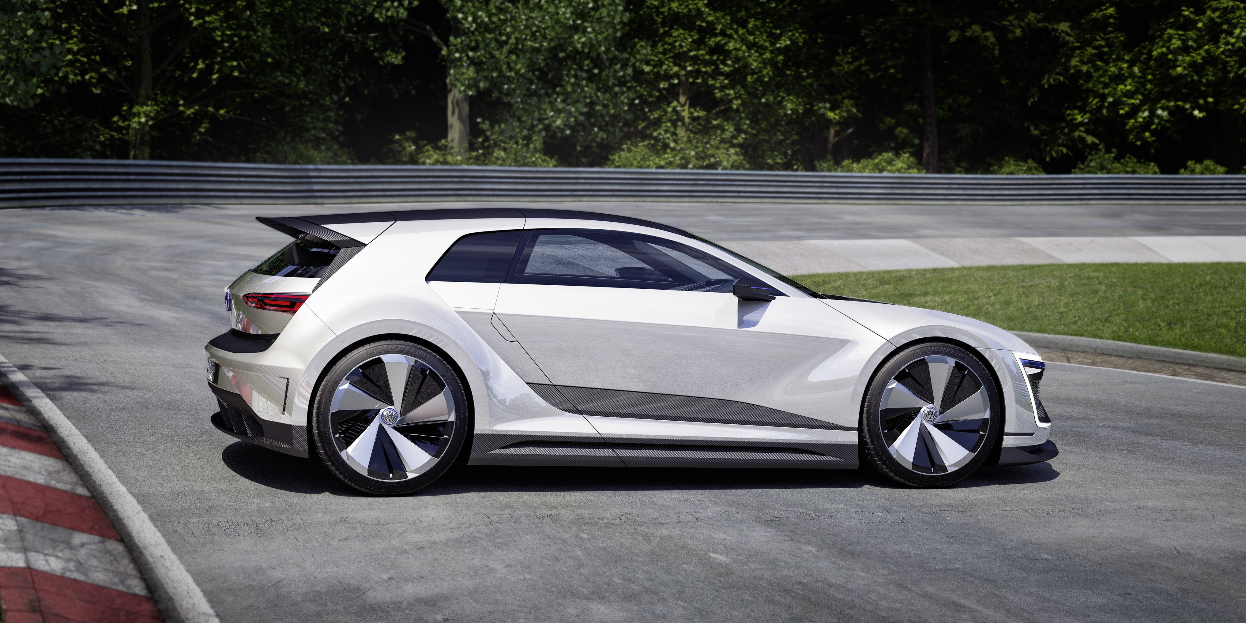 2015, Volkswagen, Golf, Gte, Sport, Concept Wallpaper