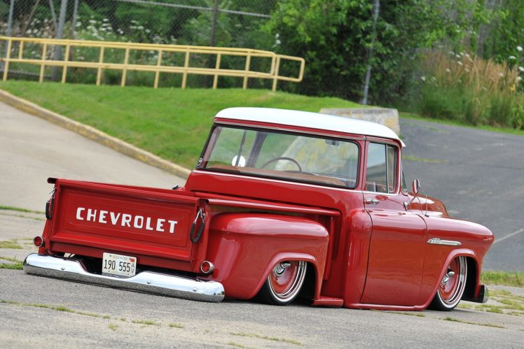 1955, Chevrolet, Pickup, 3100, Hot, Rod, Rods, Custom, Retro, Lowrider HD Wallpaper Desktop Background