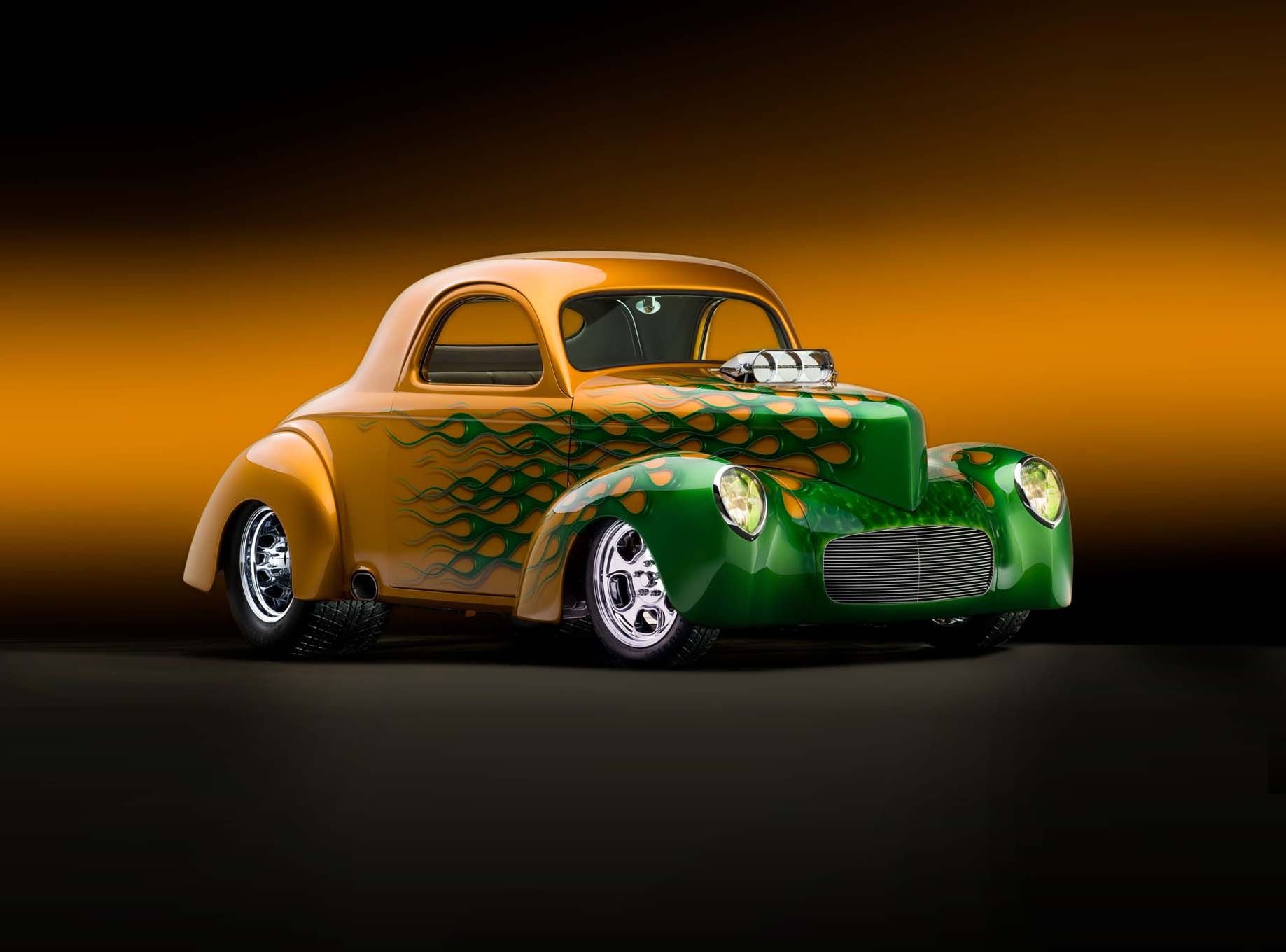 1941 Willys Hot Rod Rods Custom Retro Vintage Wallpapers Hd Desktop And Mobile Backgrounds