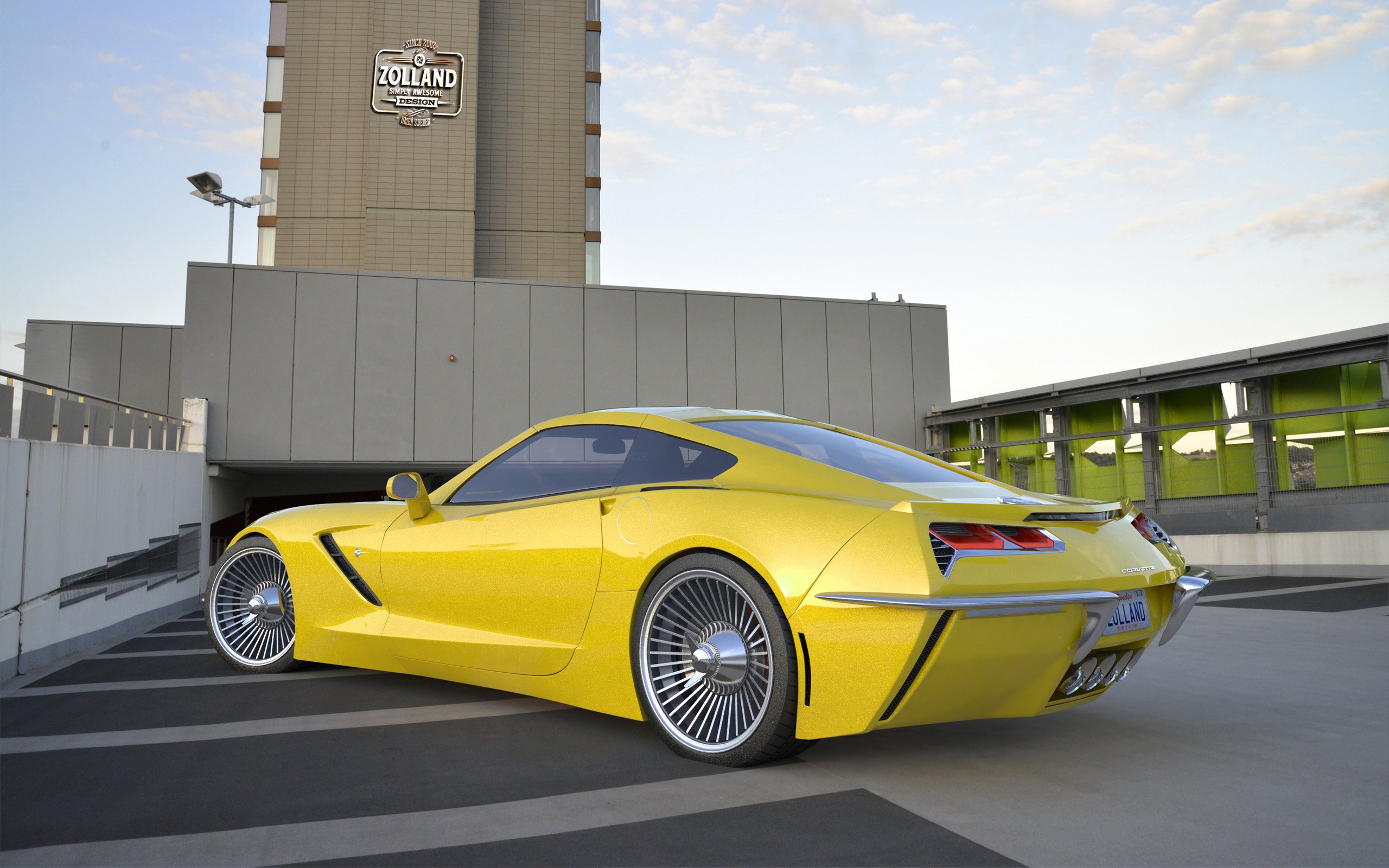 2015, Zolland design, Chevrolet, Corvette, C 7, Retro, Tuning, Supercar Wallpaper