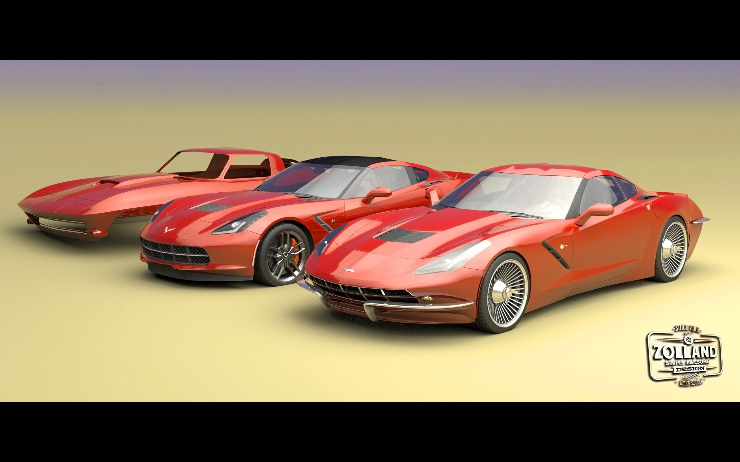 2015, Zolland design, Chevrolet, Corvette, C 7, Retro, Tuning, Supercar Wallpaper
