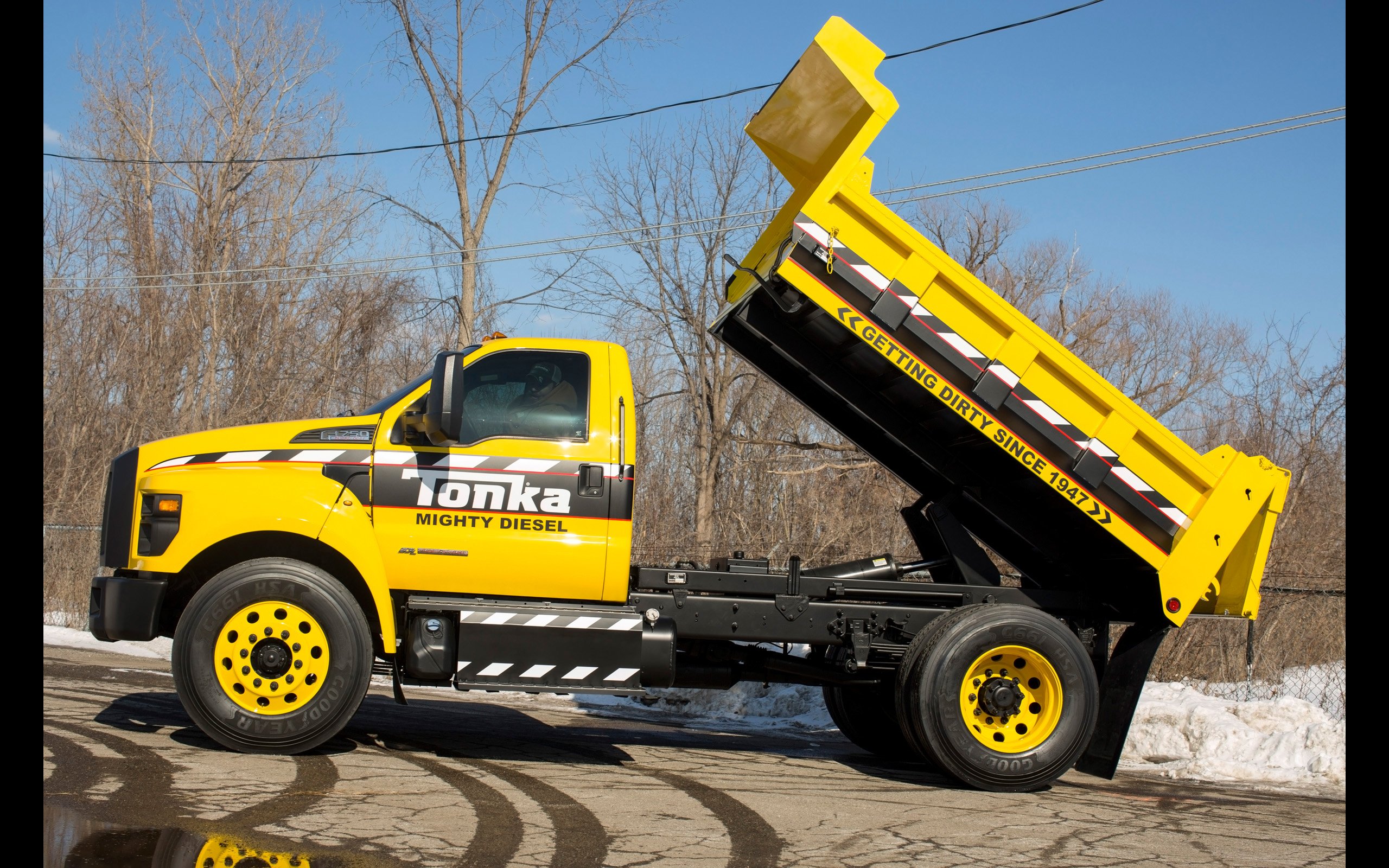 2016, Ford, F 750, Tonka, Dumptruck, Dump, Semi, Tractor, Construction Wallpaper