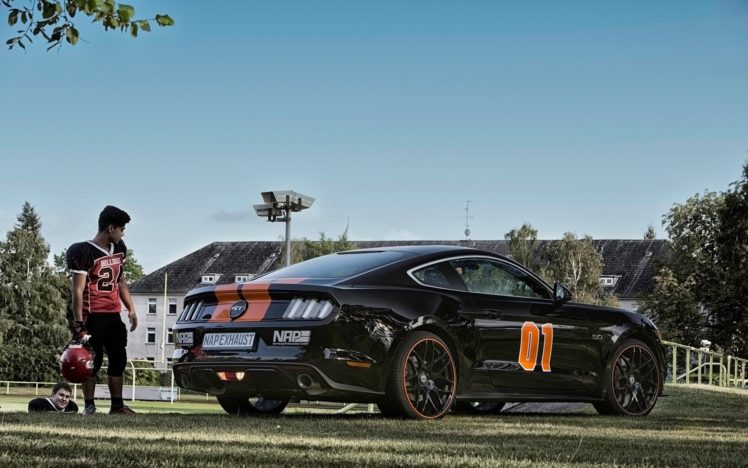 2015, Nap sports exhaust, Ford, Mustang, 5 0, V 8, Tuning, Muscle HD Wallpaper Desktop Background
