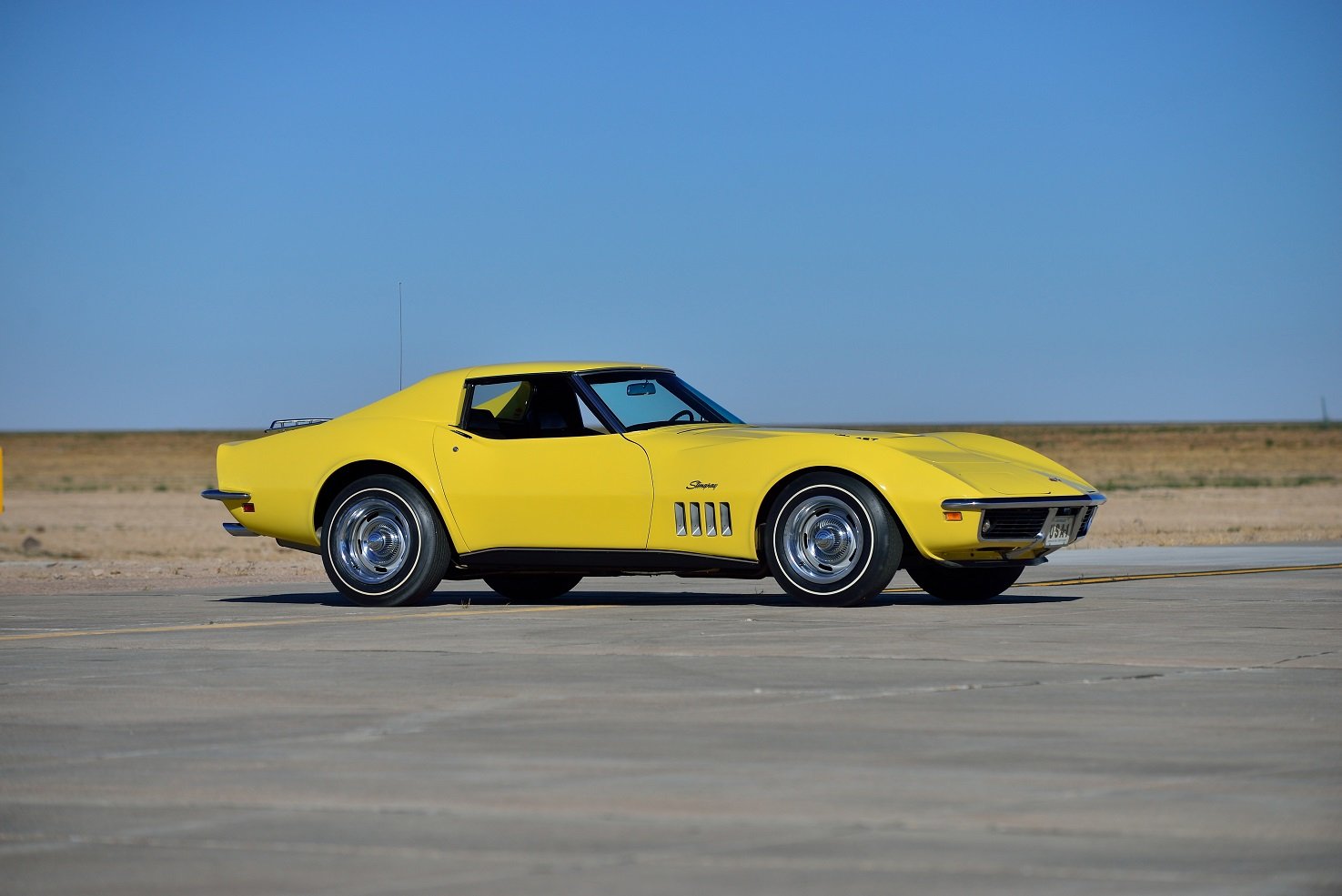 1969, Chevrolet, Corvette,  c3 , Stingray, L71, Sport, Coupe, Cars, Yellow Wallpaper