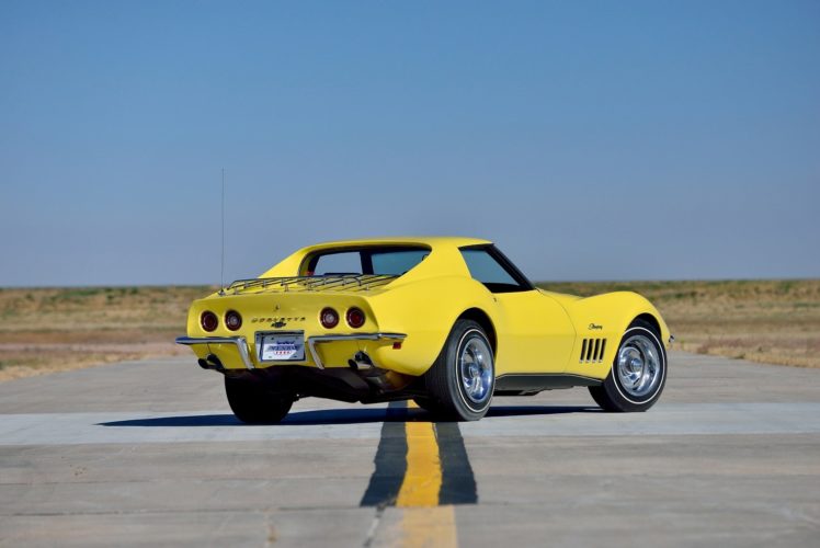 1969, Chevrolet, Corvette,  c3 , Stingray, L71, Sport, Coupe, Cars, Yellow HD Wallpaper Desktop Background