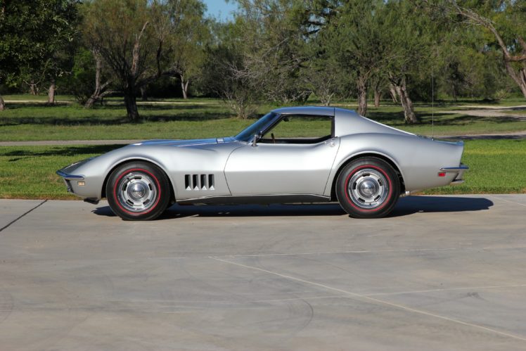 1968, Chevrolet, Corvette,  c3 , L36, Coupe, Cars, Silver HD Wallpaper Desktop Background