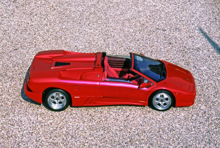 lamborghini, Diablo, Vt, Roadster, Cars, Supercars, Red, 1995 HD Wallpaper Desktop Background