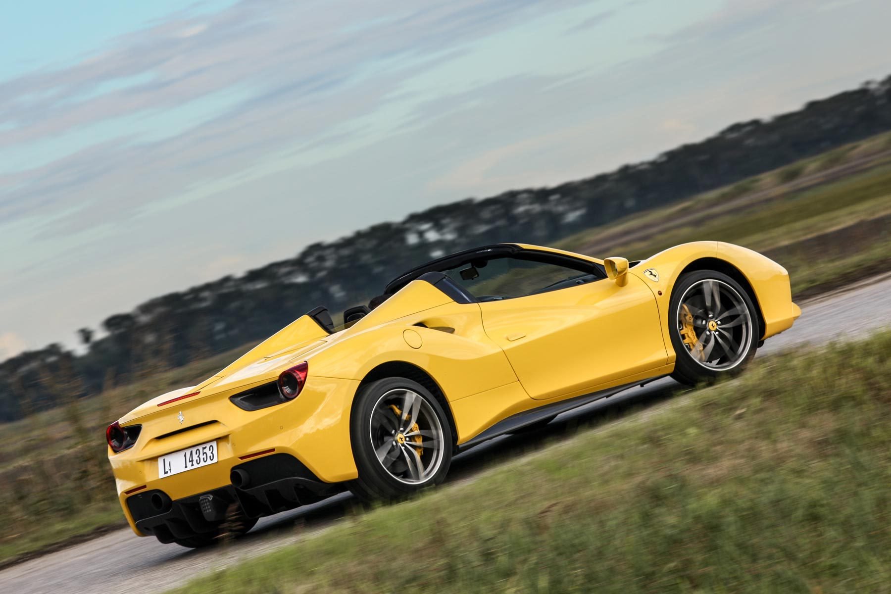 2015, 488, Cars, Ferrari, Spider, Yellow Wallpaper