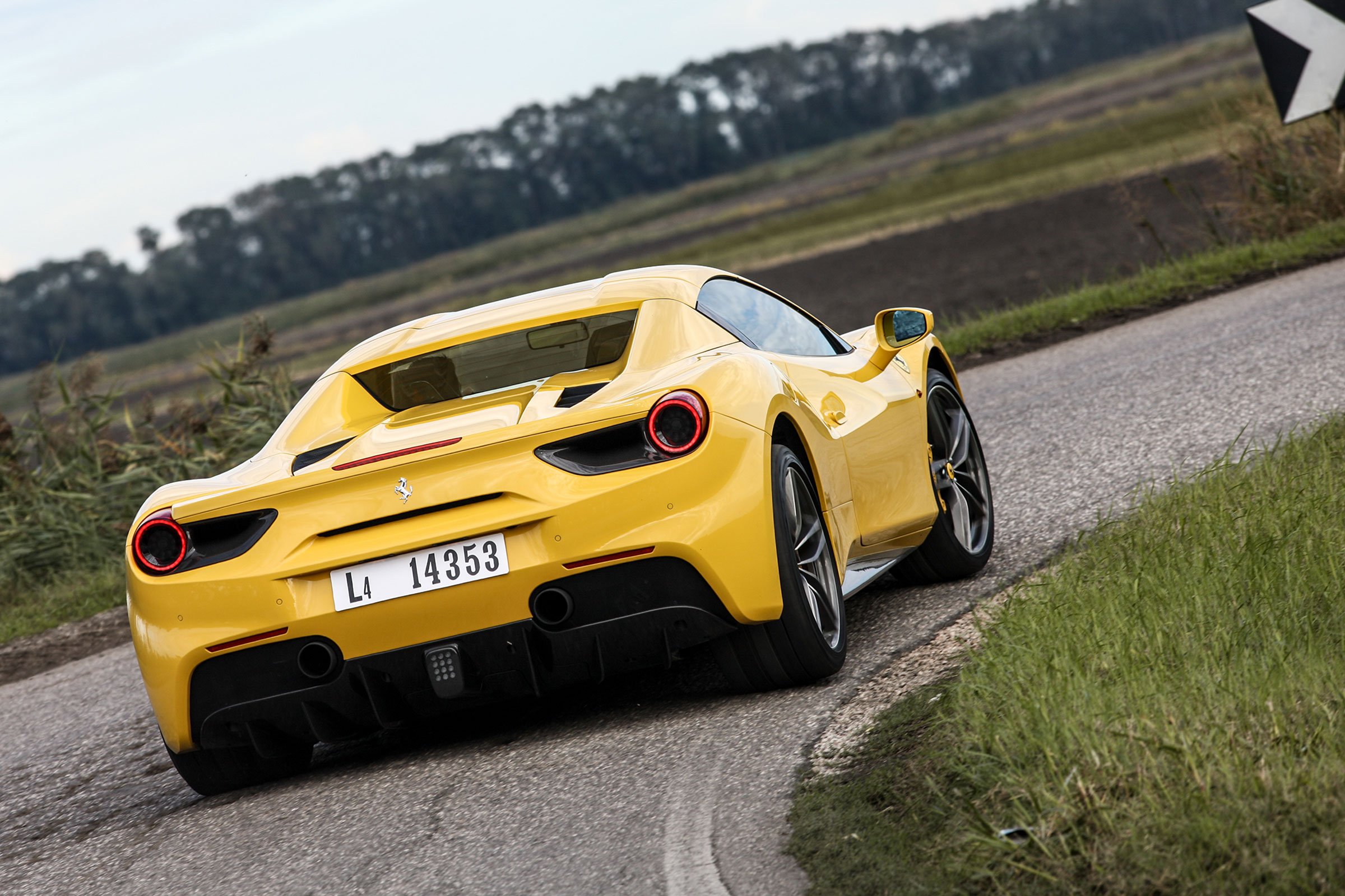 2015, 488, Cars, Ferrari, Spider, Yellow Wallpaper
