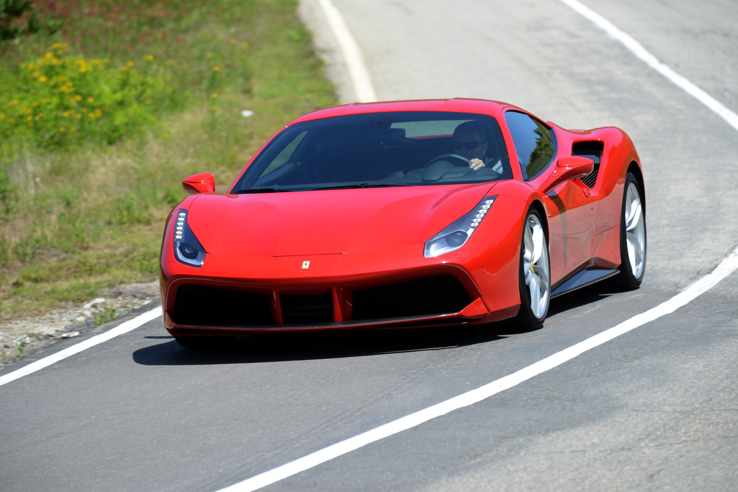 2015, 488, Cars, Ferrari, Gtb, Red Wallpaper