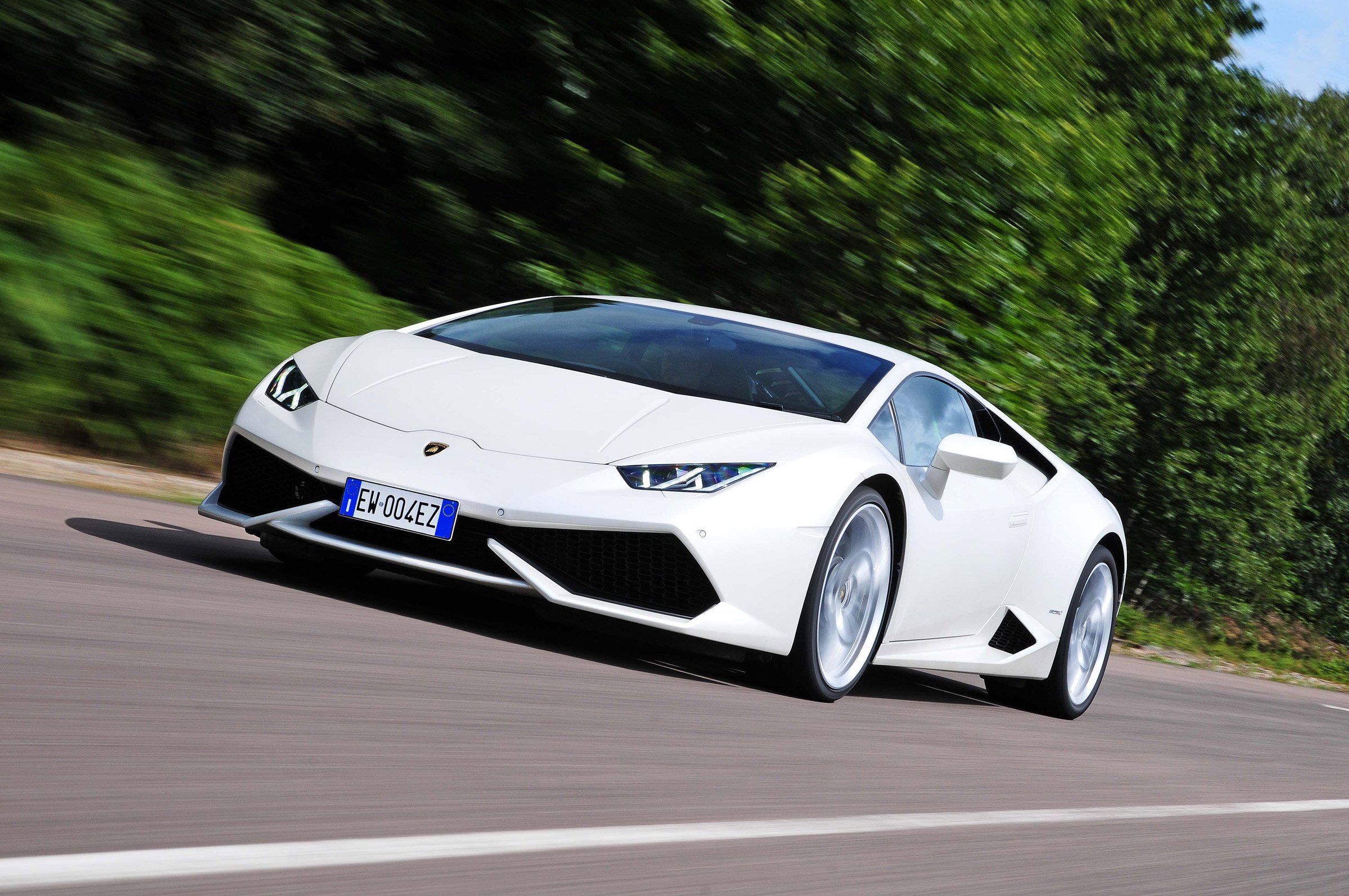 lamborghini, Huracan, Cars, Supercars, White Wallpaper