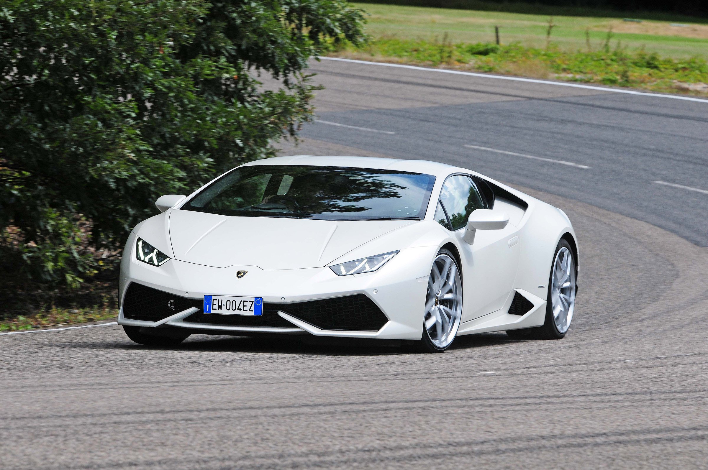 lamborghini, Huracan, Cars, Supercars, White Wallpaper