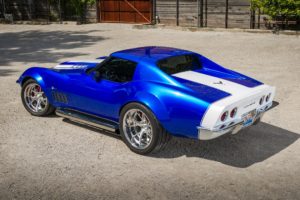 1969, Chevrolet, Corvette, Stingray, Blue,  c3 , Cars