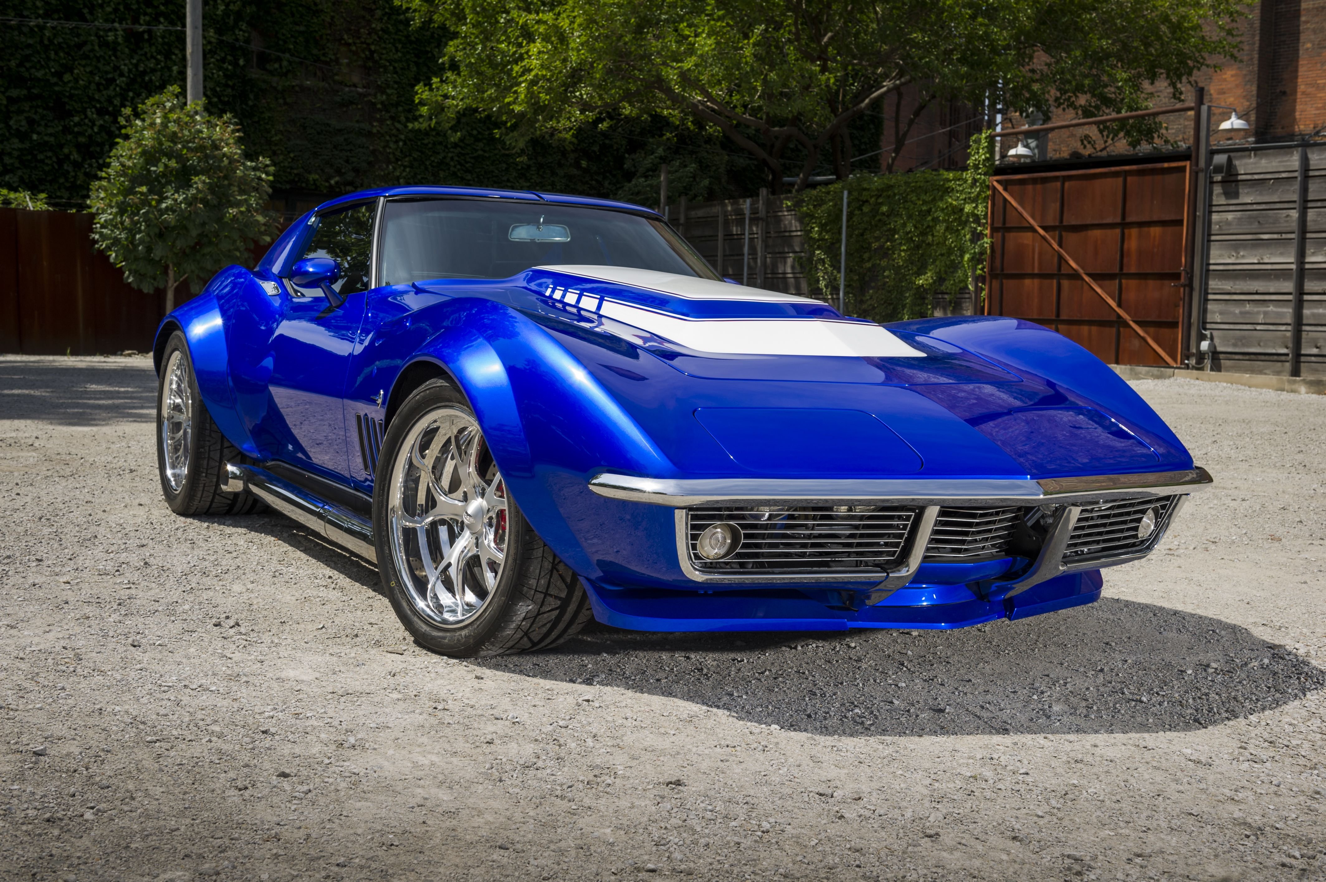 1969, Chevrolet, Corvette, Stingray, Blue,  c3 , Cars Wallpaper