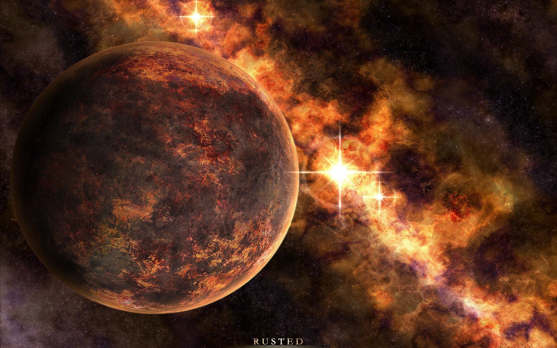 outer, Space, Stars, Planets Wallpaper