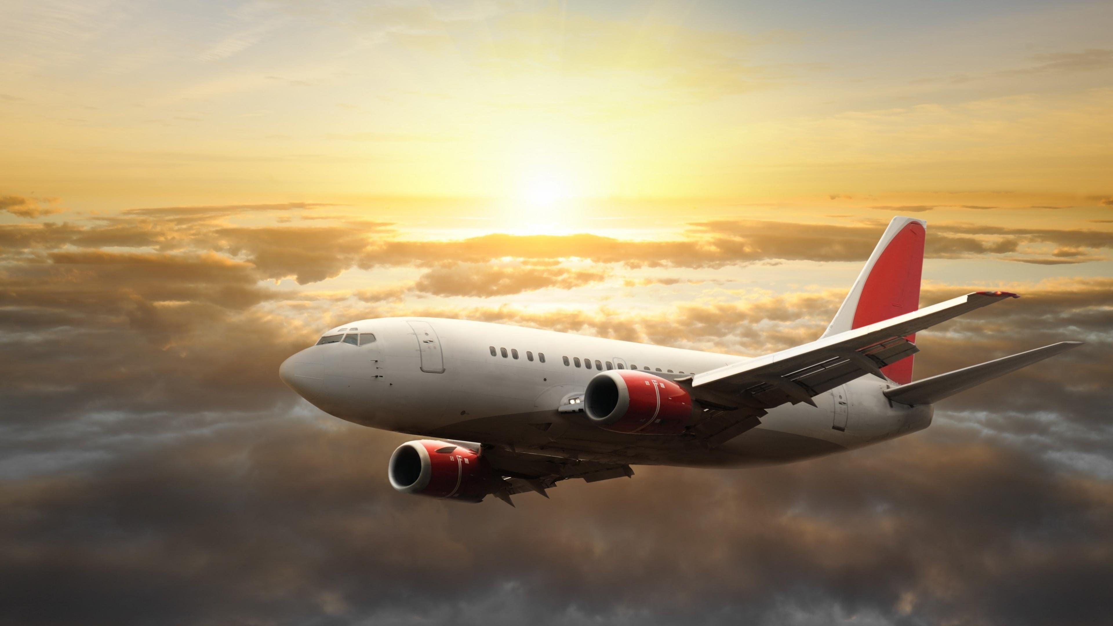 avion, Civil, Boreing, Nubes, Cielo Wallpaper