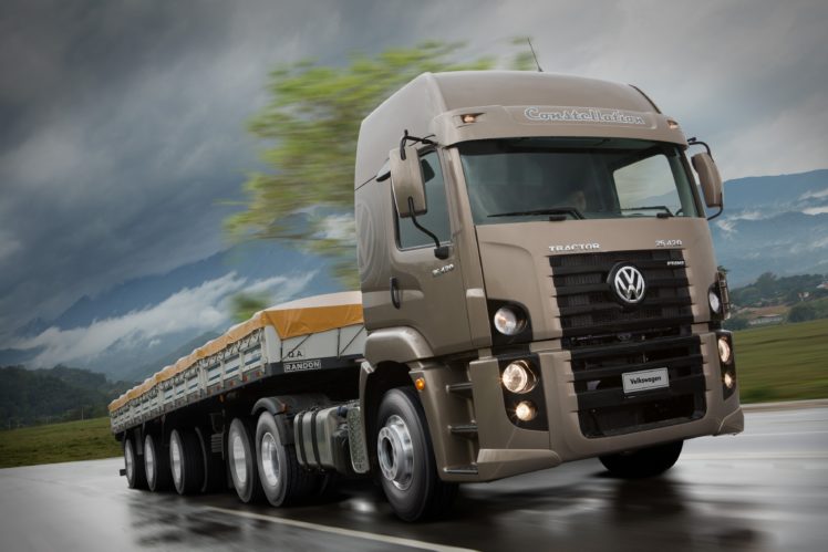 2014, Volkswagen, Constellation, Tractor, 25 420, Semi, Truck HD Wallpaper Desktop Background